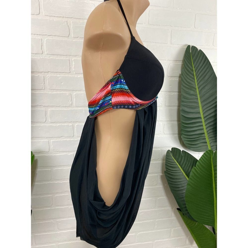 Unique black mesh tankini - Picture 5 of 10